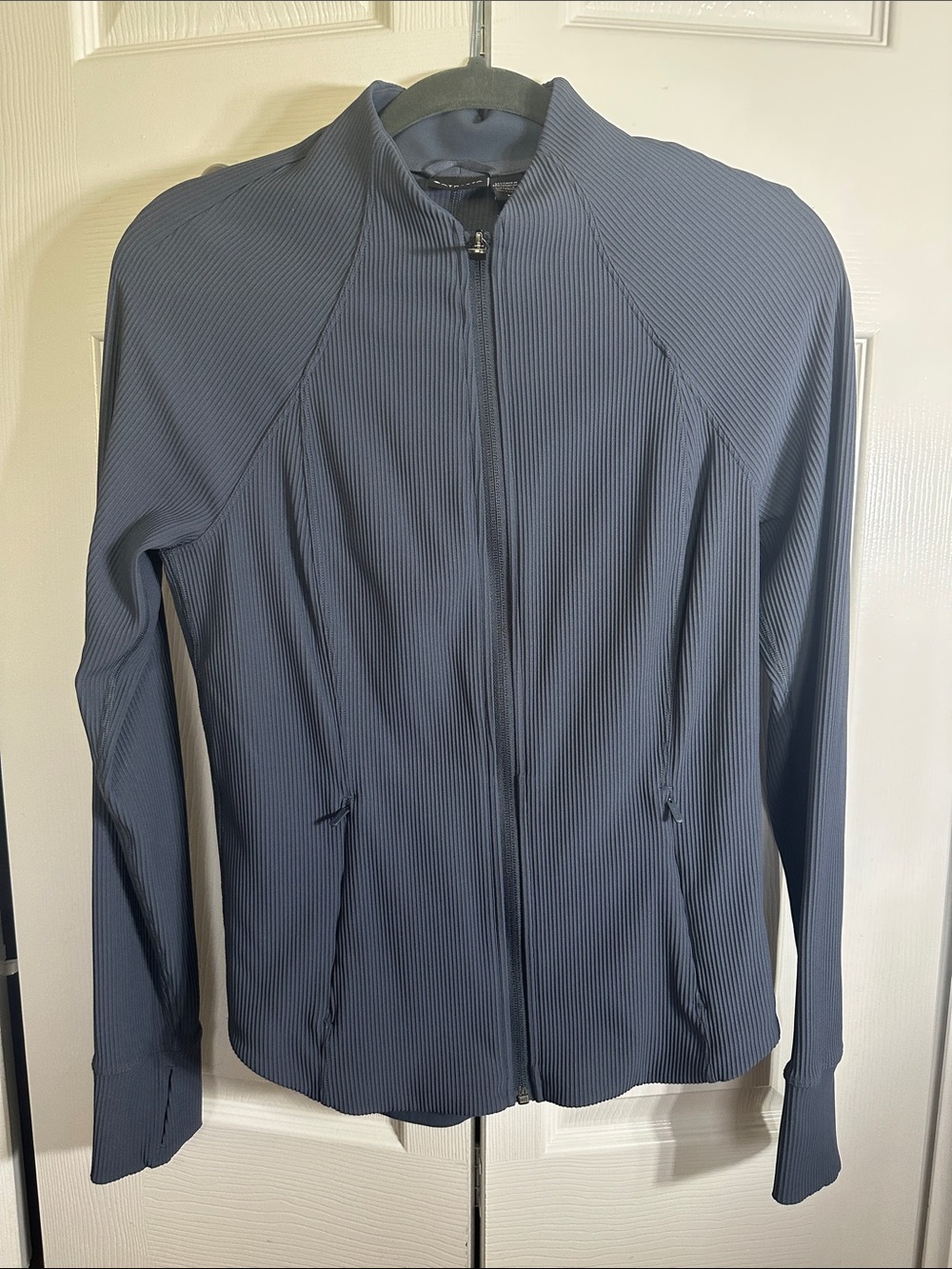 Athleta Lightweight Full-Zip Jacket - Slate Blue